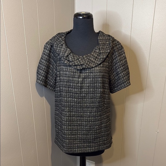 Z Classiques Entier Women’s Large Black and White Sailor Collar Blouse - Picture 1 of 6